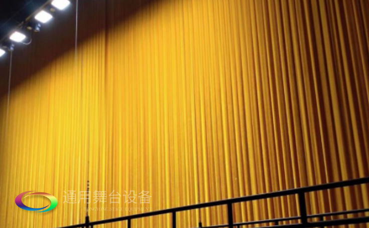 舞臺幕、舞臺阻燃幕布B1級阻燃金絲絨密絲絨大幕側幕電動對開幕軌道