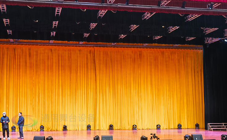 學校禮堂、報告廳 大型舞臺阻燃幕布廠家定做